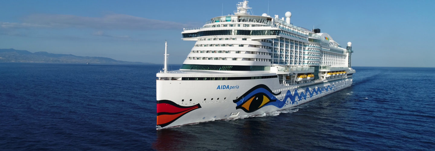 Corvus Energy systems power hybrid powered cruise ships. Pictured is the AIDA Perla, the world's first hybrid cruise ship.